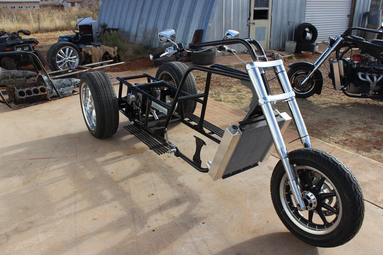 V8 Trike Chopperv8 trike rolling chassis v8 trike rolling chasis