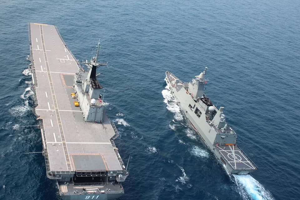 DEFENSE STUDIES First Joint Training between HTMS Chakri Naruebet and