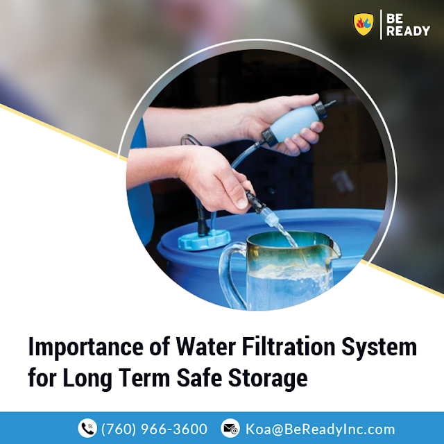 Importance of Water Filtration System for Long Term Safe Storage