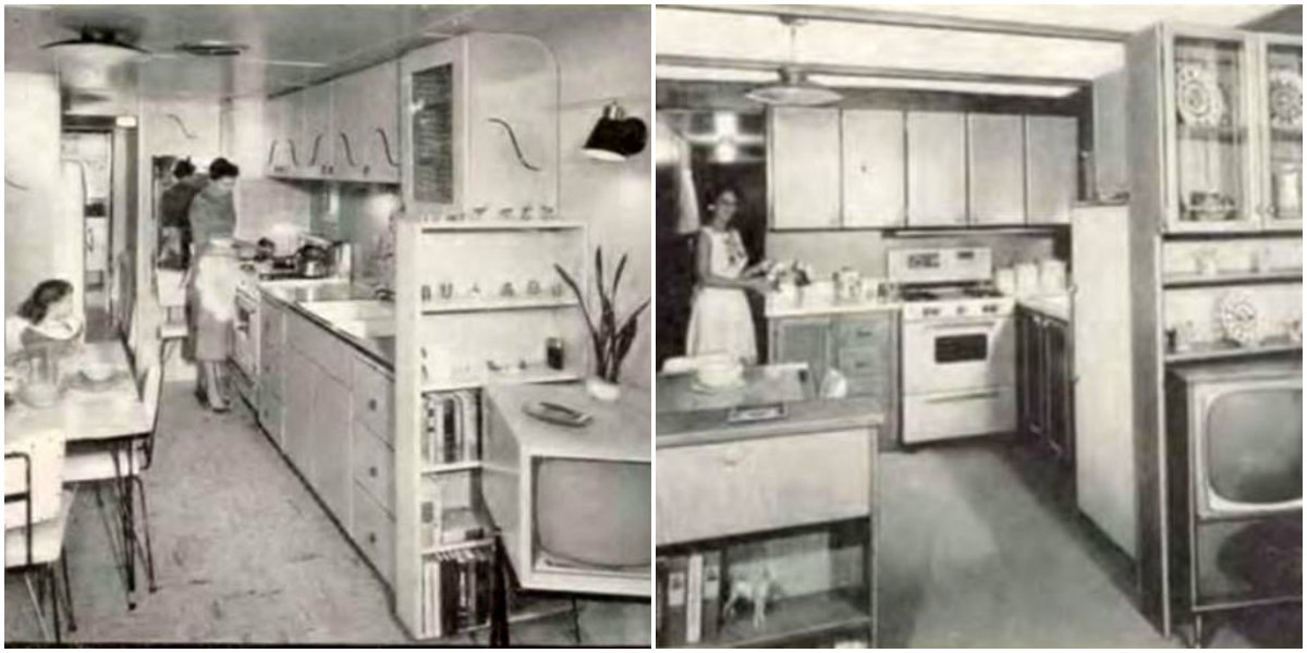 Vintage Mobile Home Kitchen Designs From The Late 1950s And