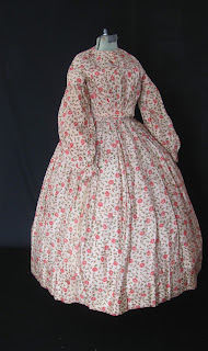 All The Pretty Dresses: 1840's Rose Print Dress
