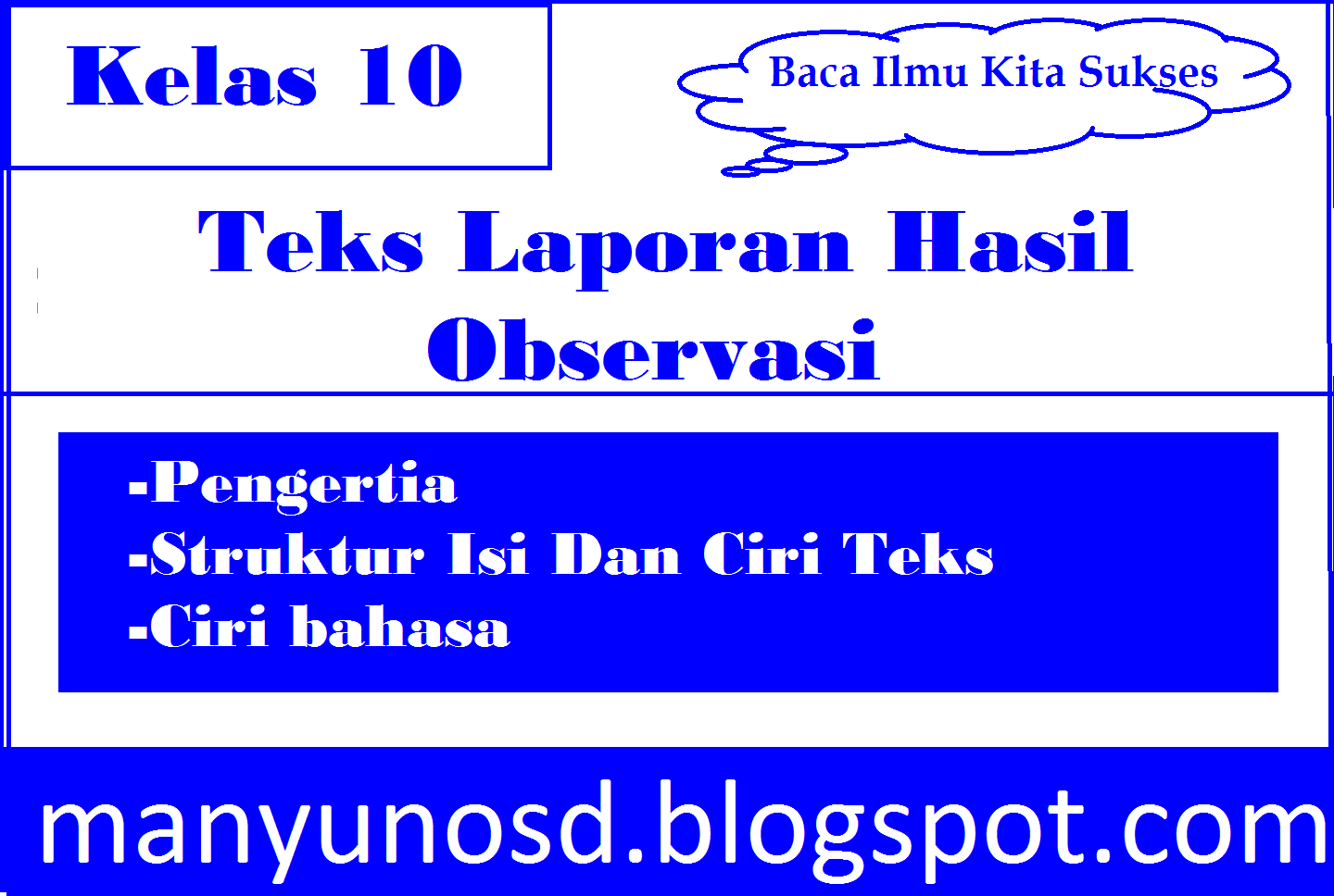 Pengertian Teks Laporan Hasil Observasi Beserta Struktur, Ciri-Ciri