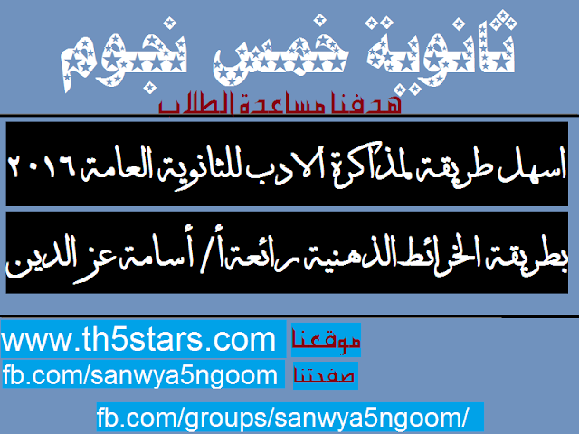 مراجعة المدارس الادبية في اللغة العربية للصف الثالث الثانوي أ.أسامة عزالدين مراجعة المدارس الادبية لغة عربية للثالث الثانوي 2016