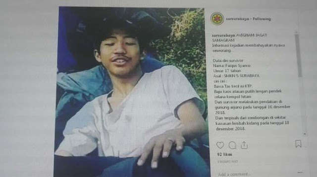 Pendaki Meninggal Tersisa Tulang Belulang Setelah 5 Bulan Hilang di Gunung Arjuna