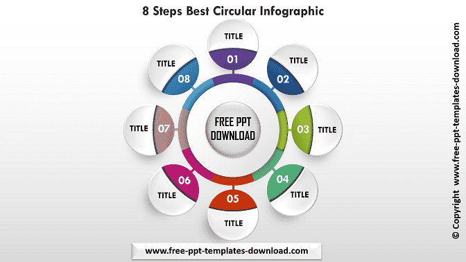 8 Steps Best Circular Infographic Download