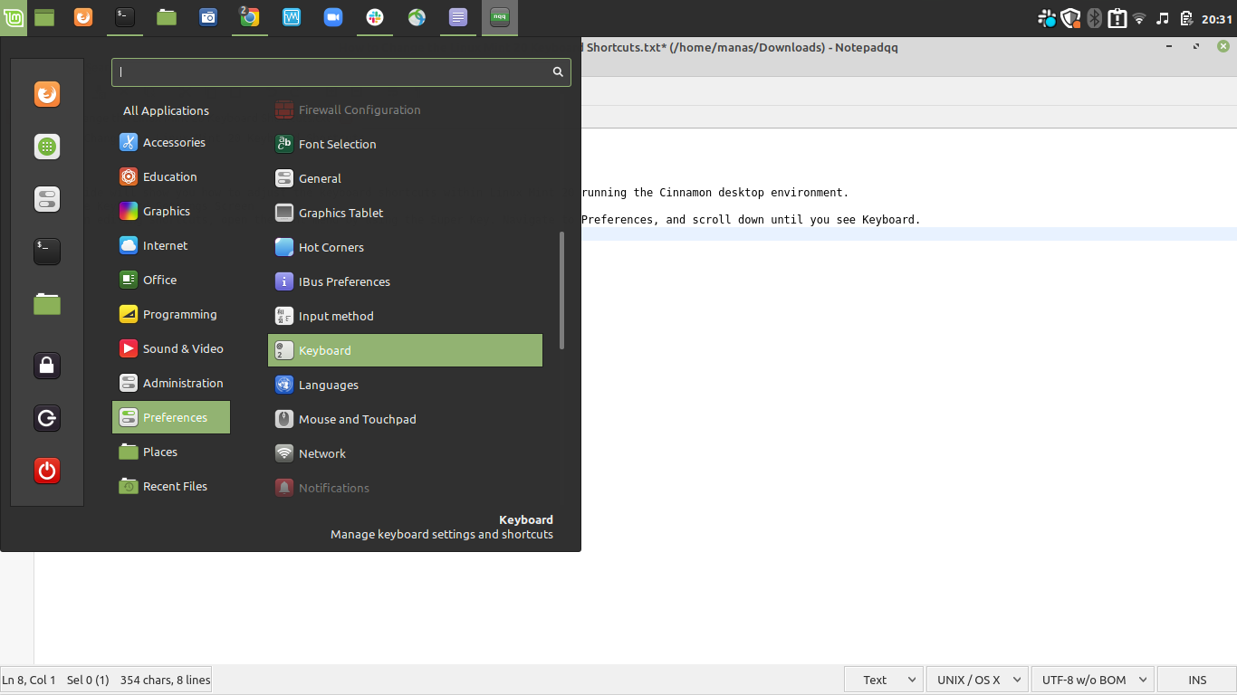 How to Change the Linux Mint 20 Keyboard Shortcuts for Screenlock devopszones