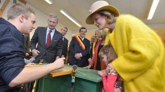 King Philippe and Queen Mathilde in Liege