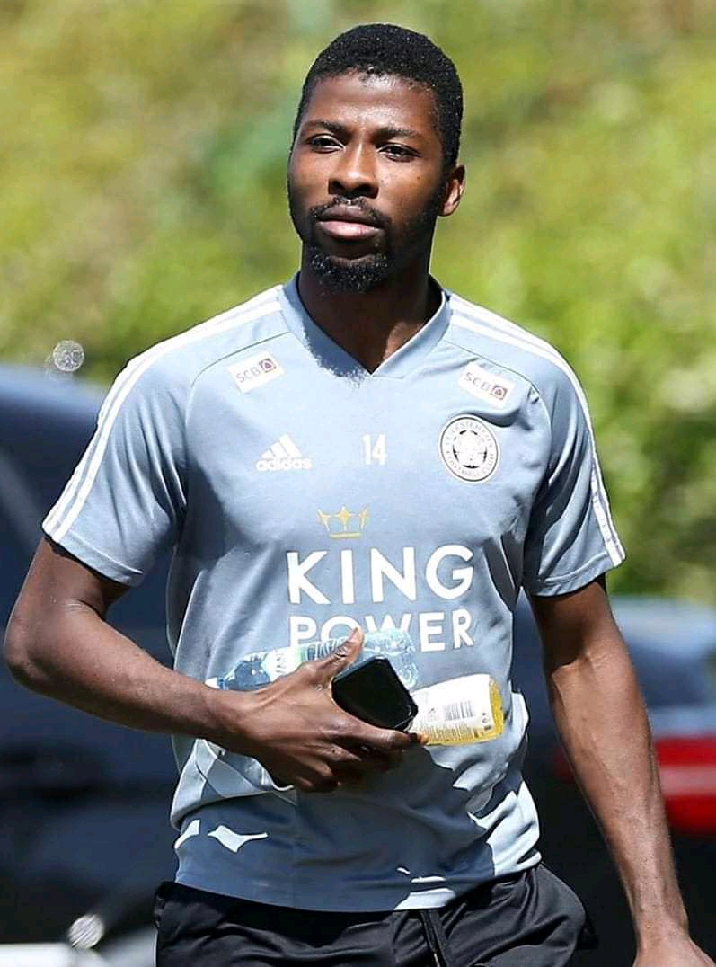 Kelechi Iheanacho Resumes Leicester City Training With Pot Belly of Isi Ewu
