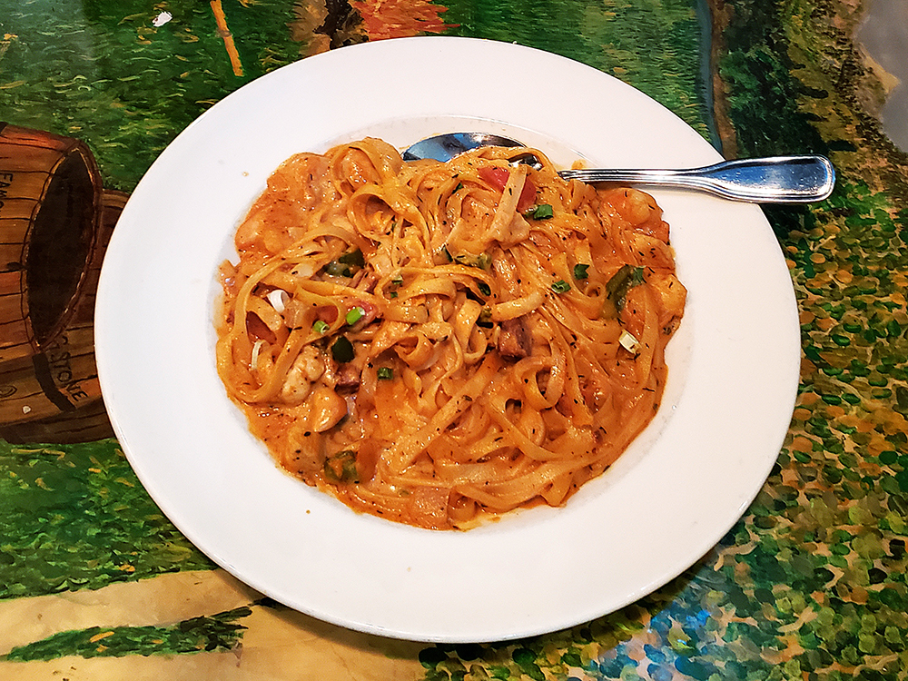 The Cajun Voodoo (fettuccine) from Boscos