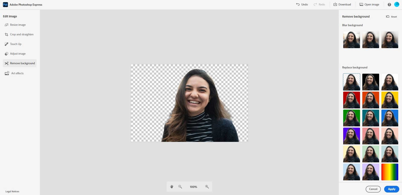 2. Adobe Photoshop Express Online