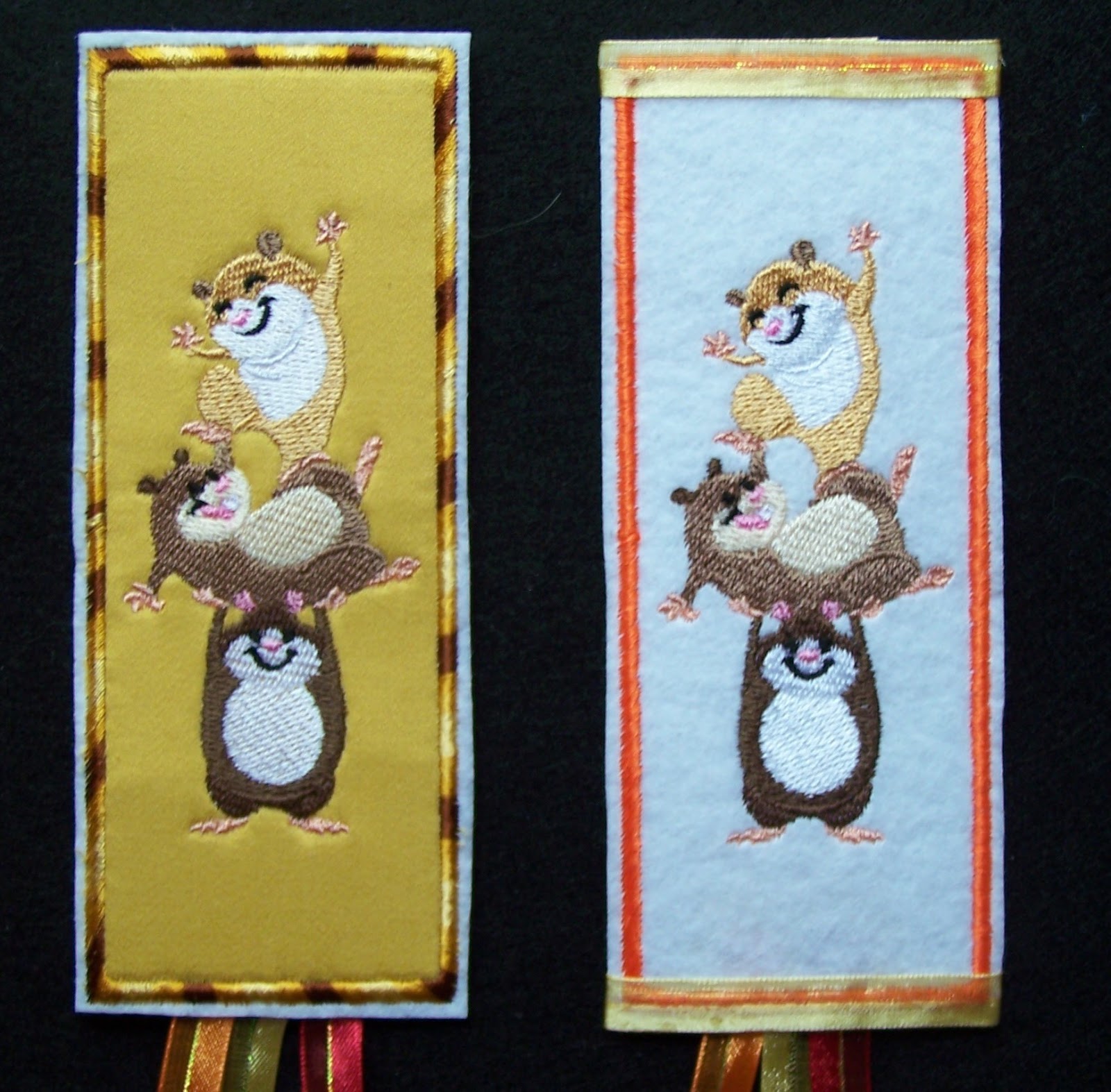 Be True Crafts More DIY Machine Emboridered Bookmarks