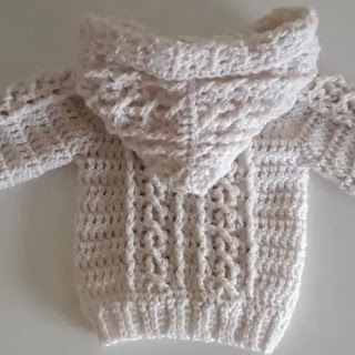 Abrigo Aran Crochet