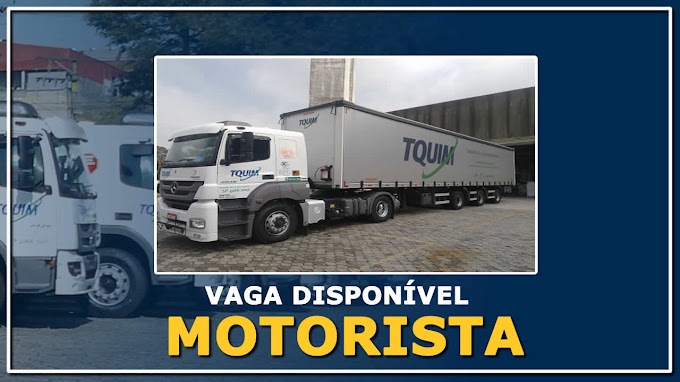 TQUIM Transportes abre vagas para Motorista Truck e Carreteiro