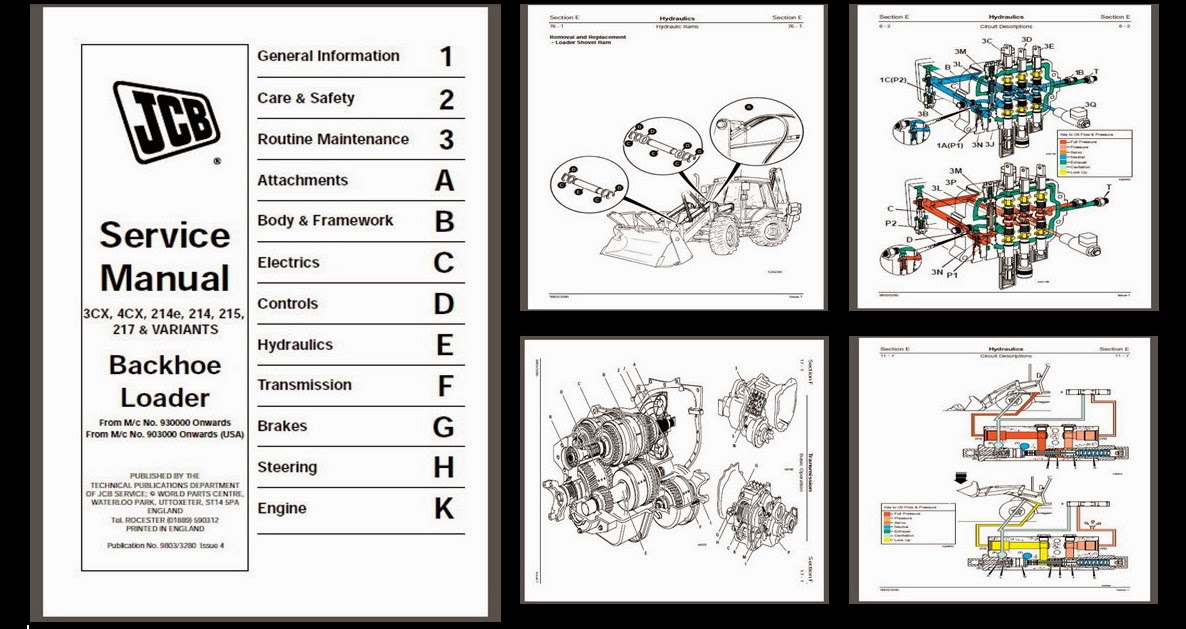 MANUALES DE MAQUINARIA PESADA JCB 3CX4CX214214E