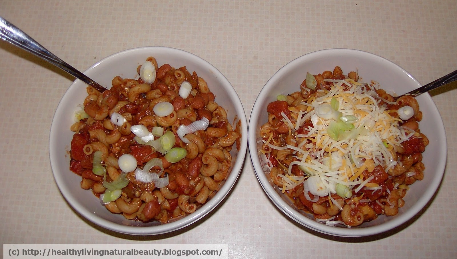 Healthy Living Natural Beauty Healthy and Easy Dinner Veggie Chili Mac