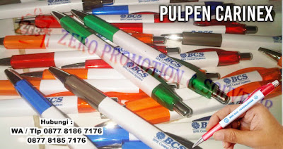 Jual Pulpen sablon carinex, Pulpen Kotak Karinex, BP Carinex, BP Karinex, Pen Segiempat Promosi - menerima pembuatan pulpen plastik promosi  