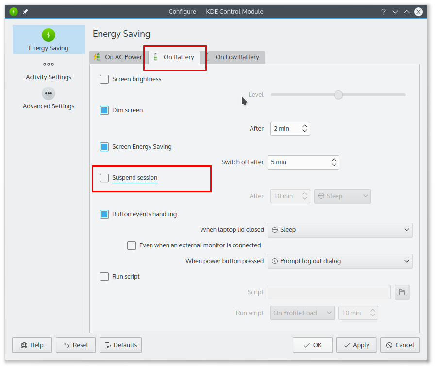 How To Disable Suspend & Lock in Ubuntu & Kubuntu