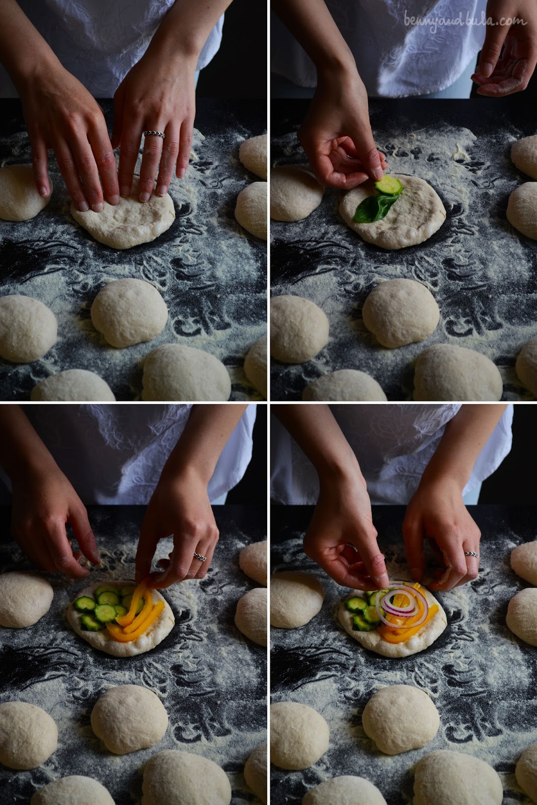 pizzette al farro integrale/ spelt pizza dough