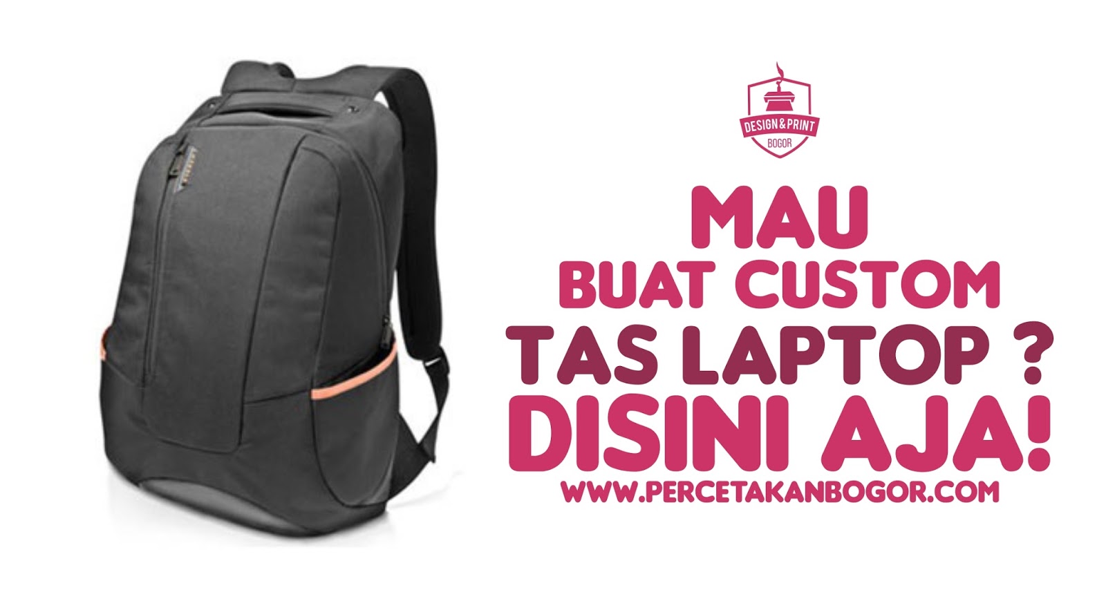 Cetak Bikin Buat Custom Tas Laptop Murah di Bogor Percetakan Bogor