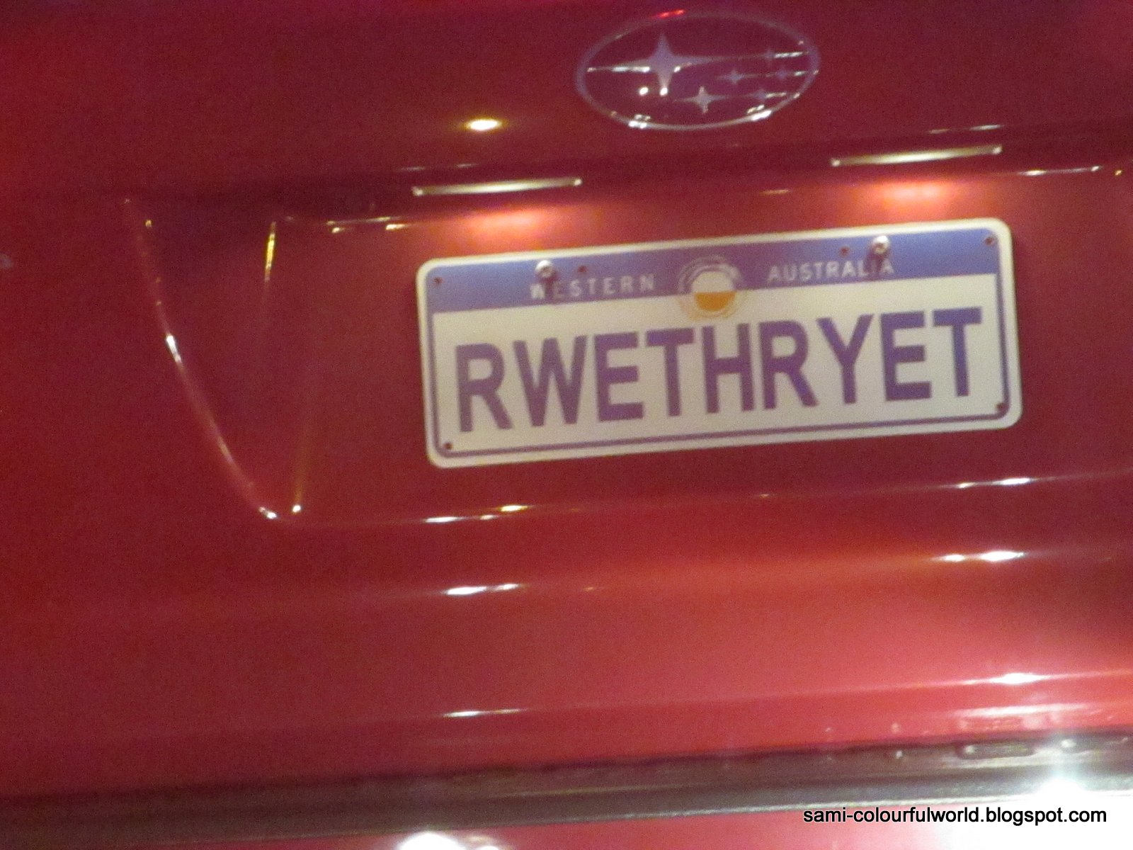 COLOURFULWORLD Personalised Number Plates I