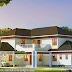 2580 square feet sloping roof house with 4BHK