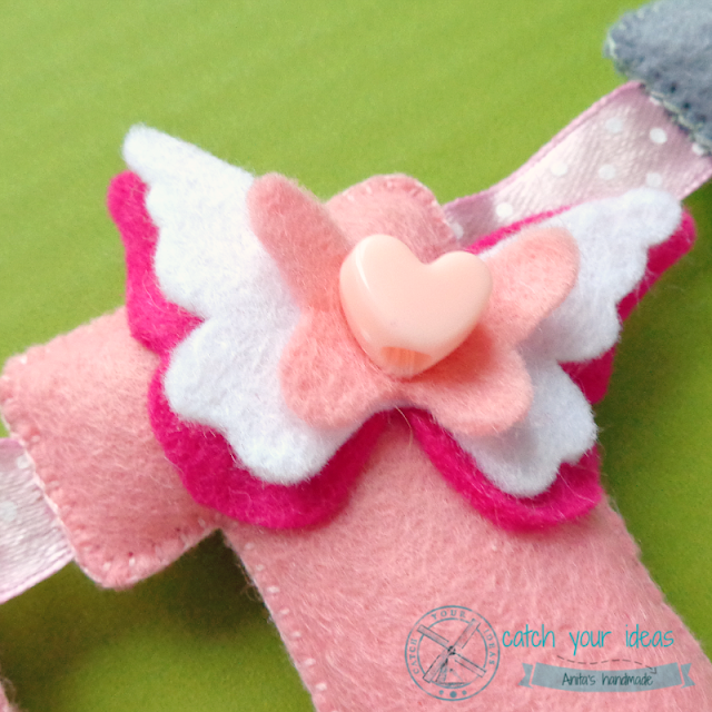 felt, filc, filcowy motyl, motyl z filcu, motyle filcowy, motylek z filcu, felt butterfly, felt butterfly heart