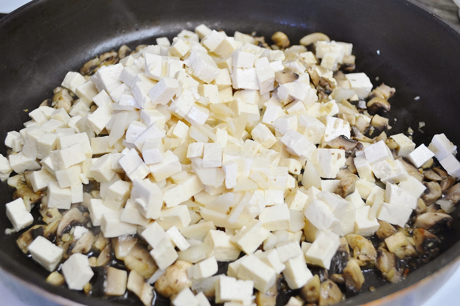 ...with a lil' twist: Tofu, Mushroom Lettuce Wraps