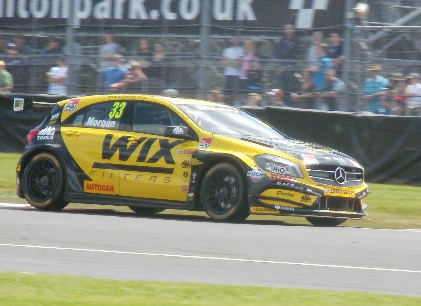 BTCC : Morgan progressing in WIX Racing Mercedes