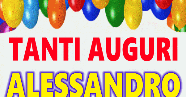 Tanti Auguri Alessandro Immagine Gif