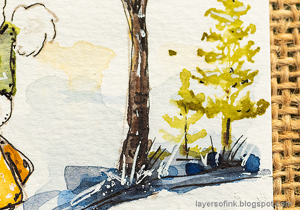 Layers of ink: Watercolor Snow Scene Tutorial