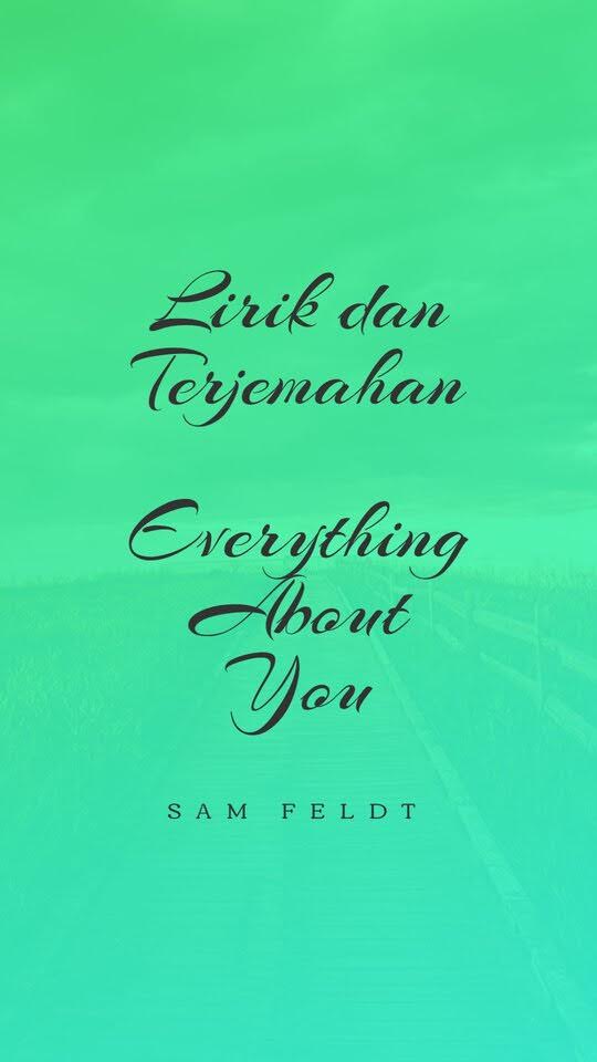 Lirik Lagu Sam Feldt Everything About You Dan Terjemahan Arti Lirik Lagu Makna Maksud Dan Terjemahan Lirik Lagu Barat