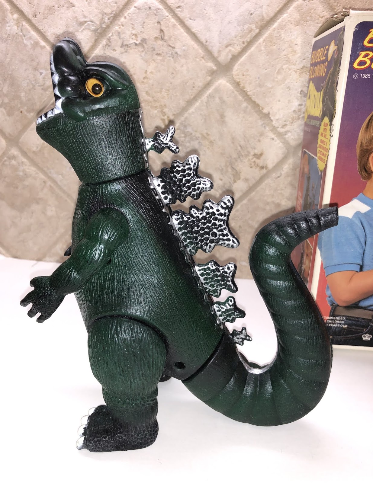 the sphinx Bubble Blowing Godzilla (Imperial Toys, 1985)