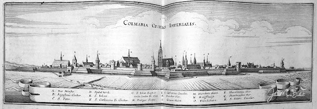 Colmar, vue du sud-ouest (M. Merian, 1644)