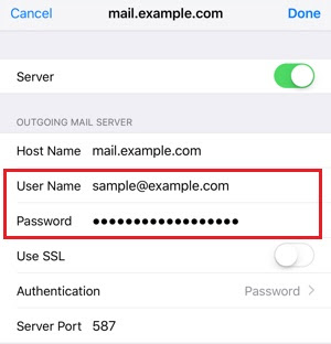 Remove username and password for Telus outgoing mail server if unable to send email from Telus account