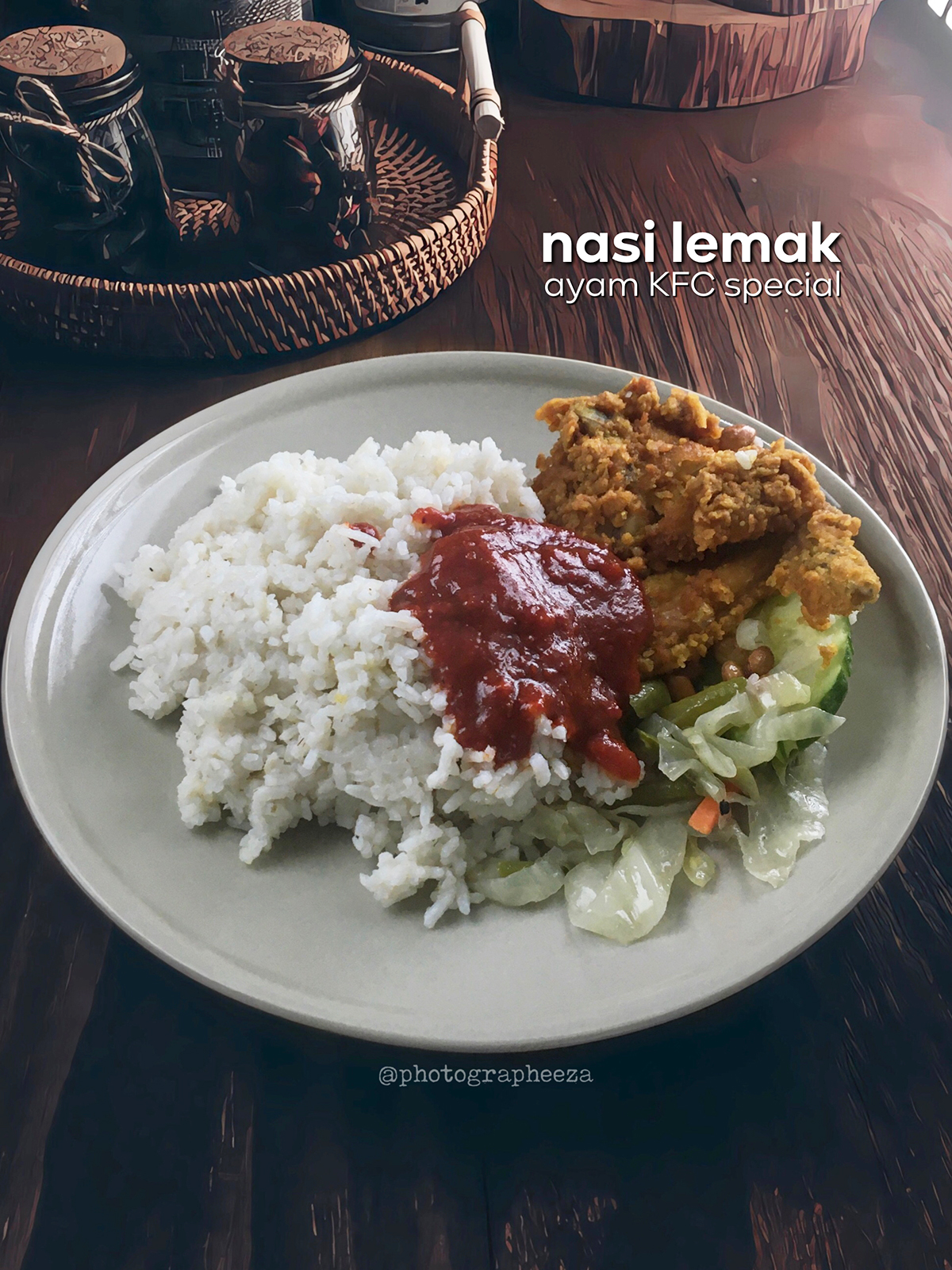 Nasi Lemak Ayam Kfc Special Blog Sihatimerahjambu