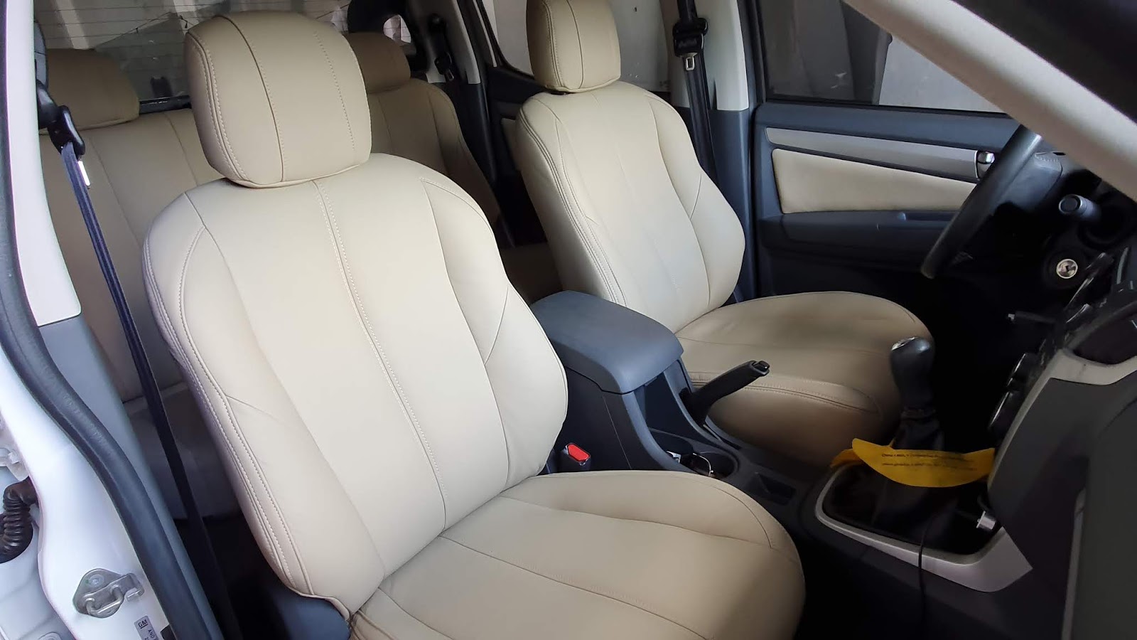 S10 Revestimento dos bancos em couro na cor bege Auto Capas Aguina Blog