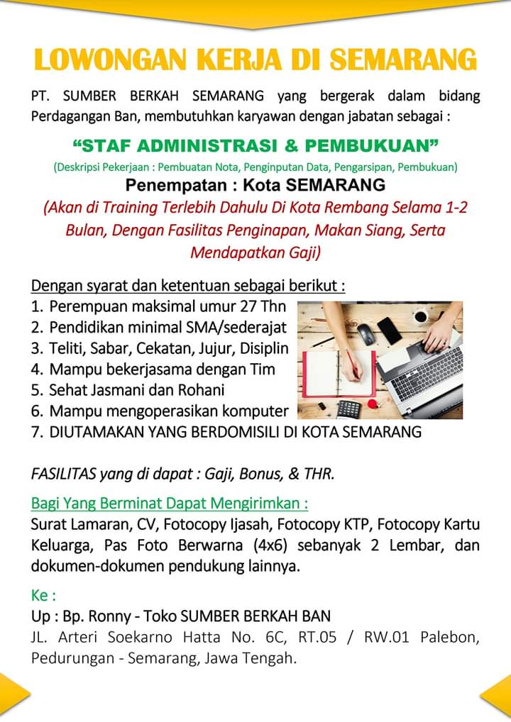 Staff administrasi pt sumber sehat abadi