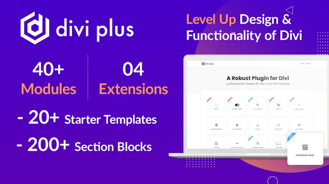 Divi Plus v1.8.1 - 41 Powerful Modules for Divi Theme Divi Plus v1.8.1 - 41 Powerful Modules for Divi Theme