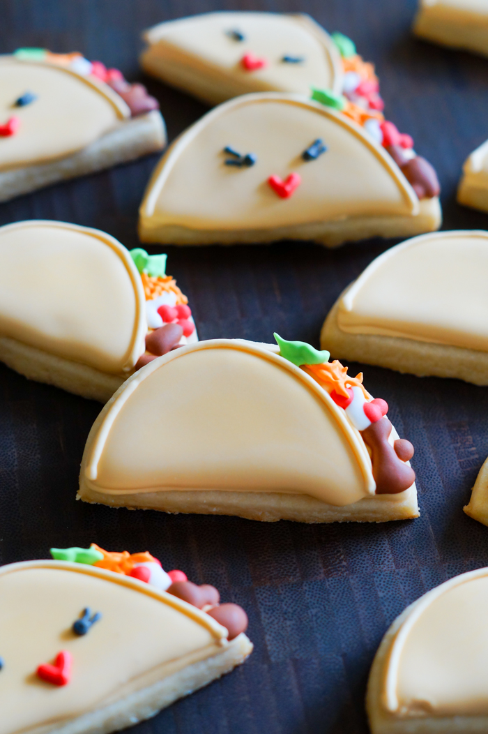 Taco and Taco Belle decorated cookies