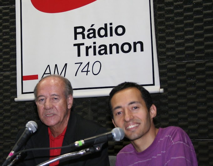 Jornalista Eduardo Martellotta na Rádio Trianon AM