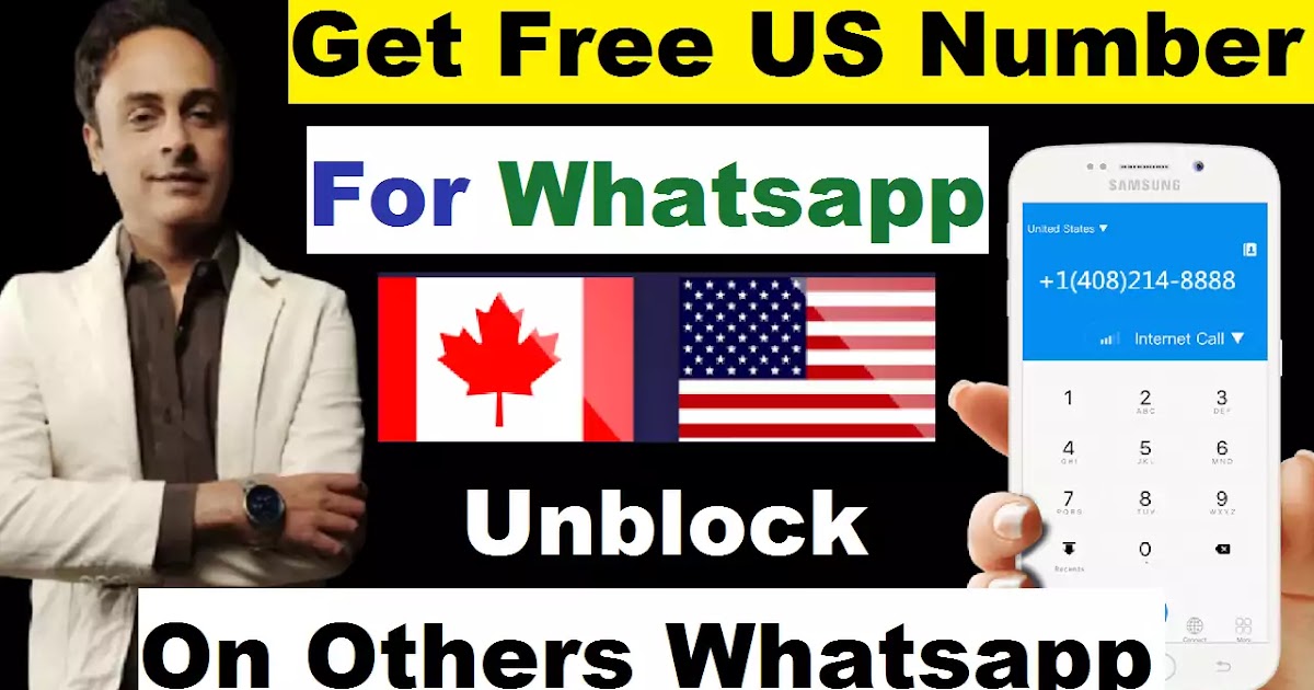 Get free US number for WHATSAPP New Way to Unblock on others Whatsapp