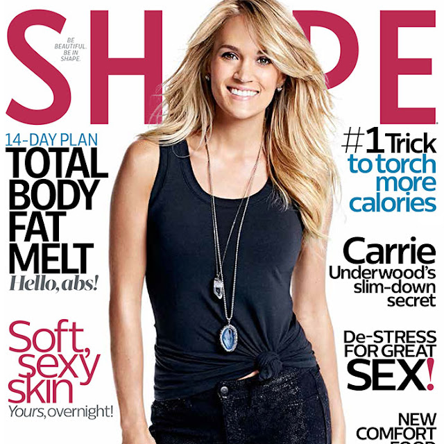 Actress, Singer @ Carrie Underwood by James Macari for Shape USA November 2015 
