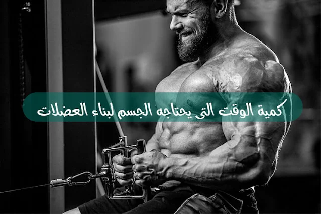 كمية الوقت التى يحتاجه الجسم لبناء العضلات