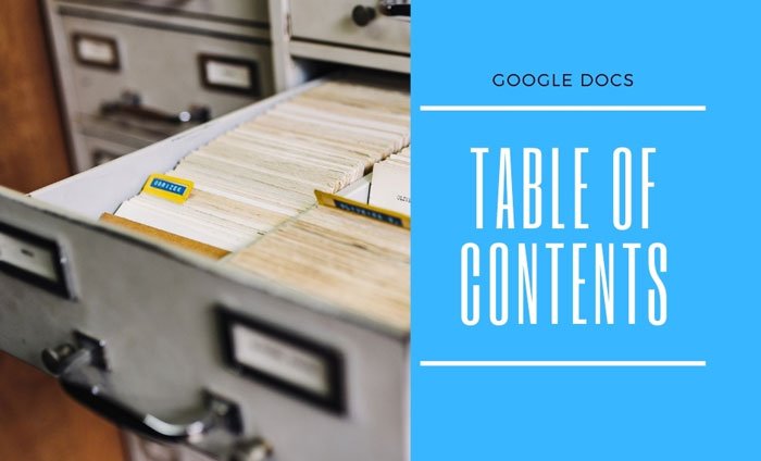 Come inserire il sommario in Google Docs