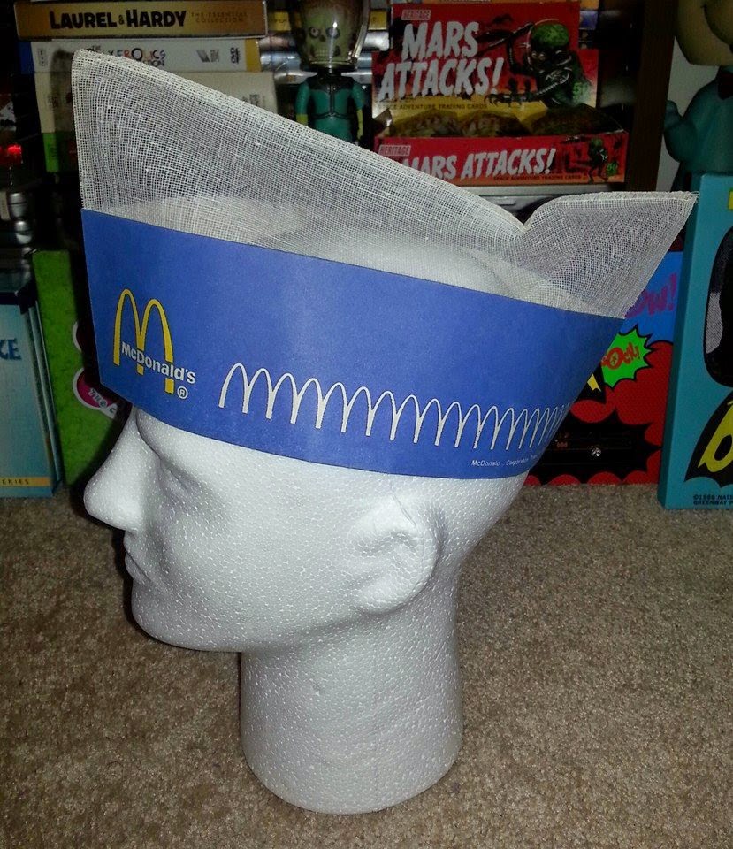 IN MY COLLECTION VINTAGE McDONALD'S and BURGER KING EMPLOYEE HATS