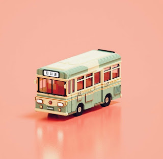 Voxel Art Cars Voxel City Bus