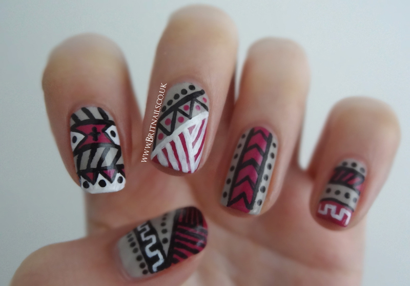 4. Tribal Nail Art for Guys - wide 1