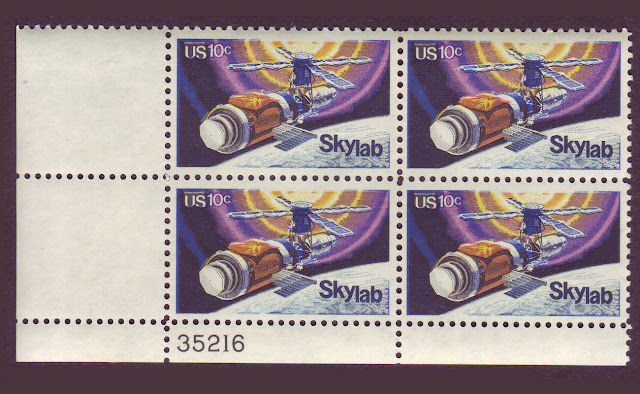 Skylab stamps from the United States