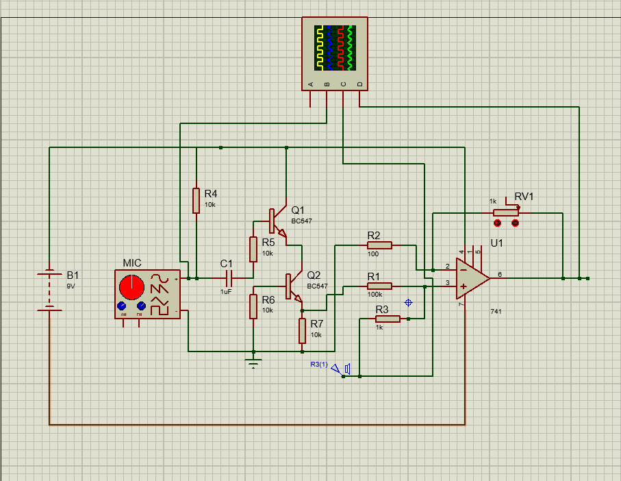 Noise Cancelling Circuit Diagram