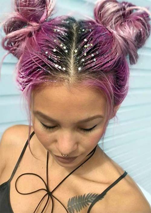 25 Gorgeous Glitter Hairstyles Perfect for Parties
